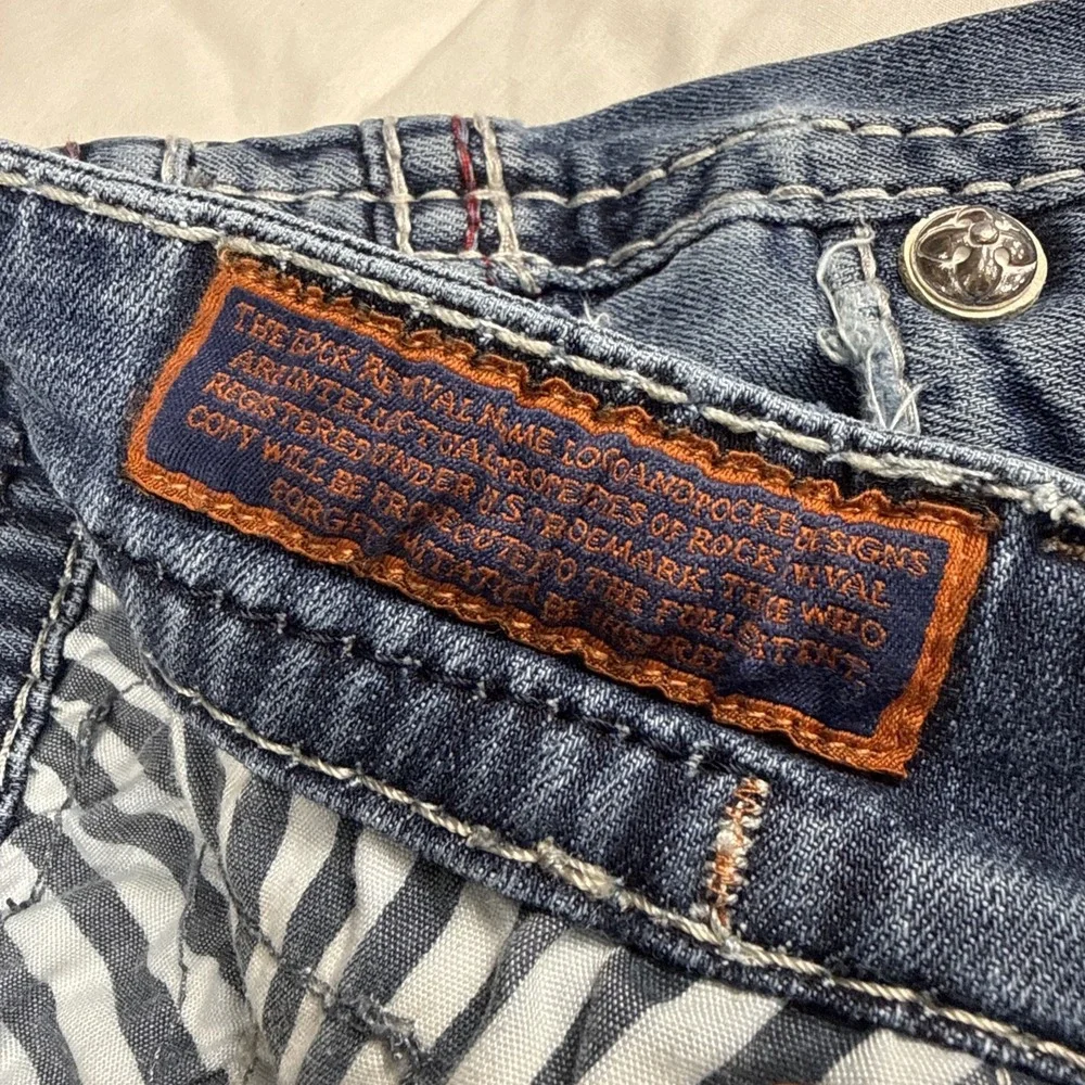 Rock Revival Ledford Relaxed Straight Jeans Mens 34x28